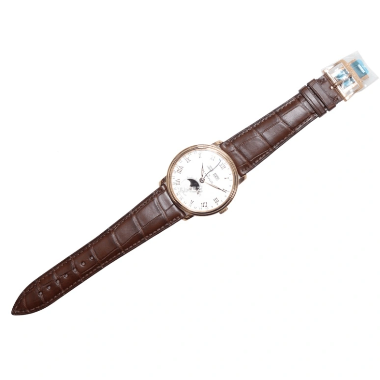 Blancpain,Villeret 42mm,42mm,Rose Gold,White,Automatic,Moonphase,Month,Date,Day,Sapphire,Crystal Glass,Round,6639,6639-3642-A55B