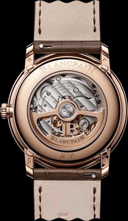 Blancpain,Villeret 40.20mm,40.20mm,Red Gold,Brown,Automatic,Moonphase,Month,Date,Day,72hours,In-house Caliber,6654N 3646 55B