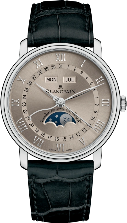 Blancpain,Villeret 40mm,40mm,White Gold,In-house Caliber,Sapphire,Crystal Glass,Open,6654,6654-1504-55A