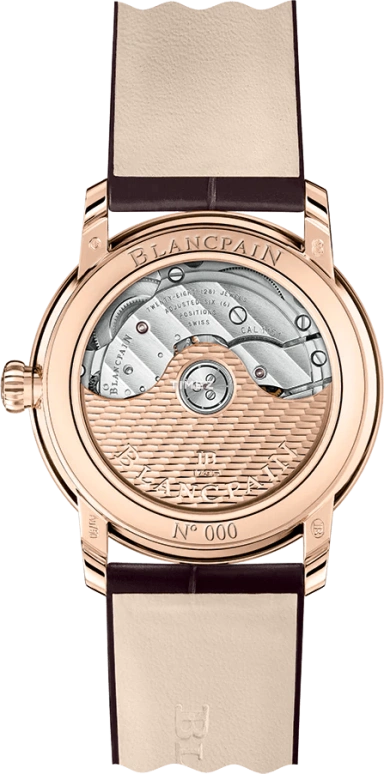 Blancpain,Villeret 33.20mm,33.20mm,Rose Gold,White,Automatic,Day,100hours,6127,6127-2987-55B