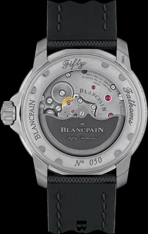 Blancpain,Fifty Fathoms 45mm,45mm,Titanium,Black,Automatic,Big Date,120hours,5050,5050-12B30-B52B