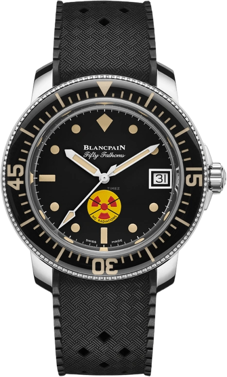 Blancpain,Fifty Fathoms 40.30mm,40.30mm,Stainless Steel,Black,Automatic,Day,100hours,5008D,5008D-1130-B64A