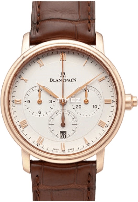 Blancpain,Villeret 38mm,38mm,Rose Gold,White,Sapphire,Crystal Glass,6185,6185-3642-55B