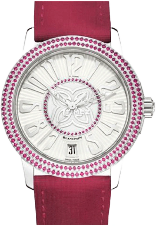 Blancpain,Ladybird 34mm,34mm,White Gold,Silver White,Automatic,100hours,In-house Caliber,3300,3300-35A28-99B
