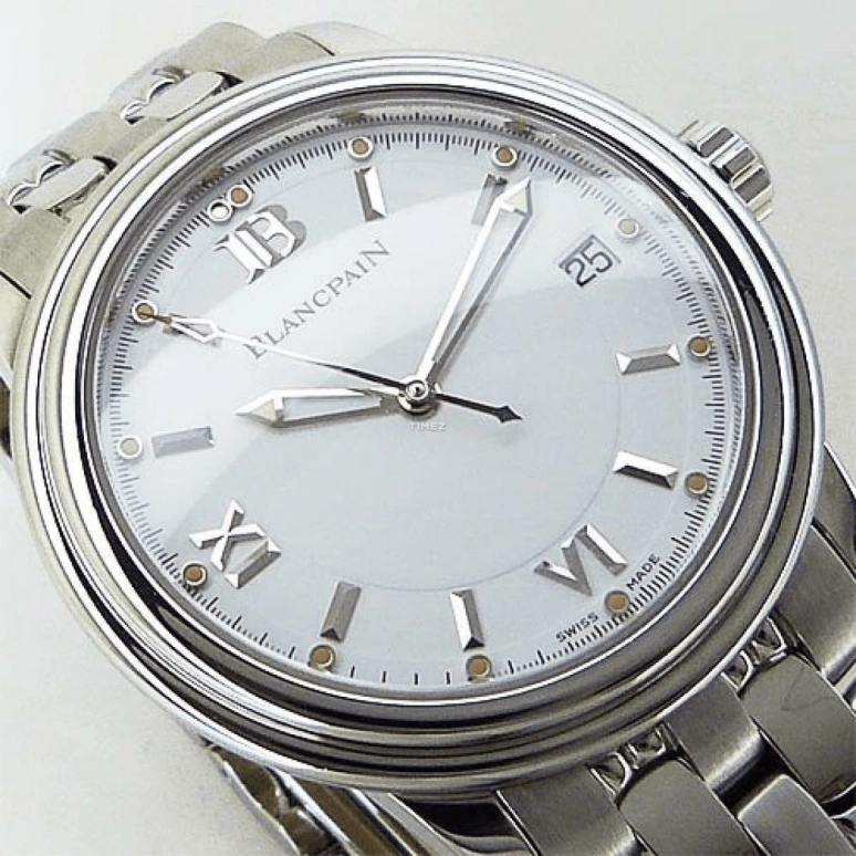Blancpain,Léman 38mm,38mm,Stainless Steel,White,Automatic,Day,Sapphire,Crystal Glass,2100,2100-1127-11