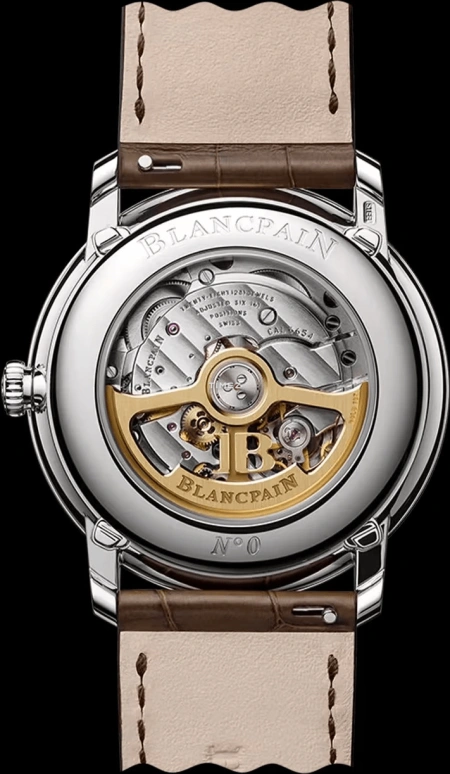 Blancpain,Villeret 40.20mm,40.20mm,Stainless Steel,Brown,Automatic,Moonphase,Month,Date,Day,72hours,In-house Caliber,6654N 1146 55B