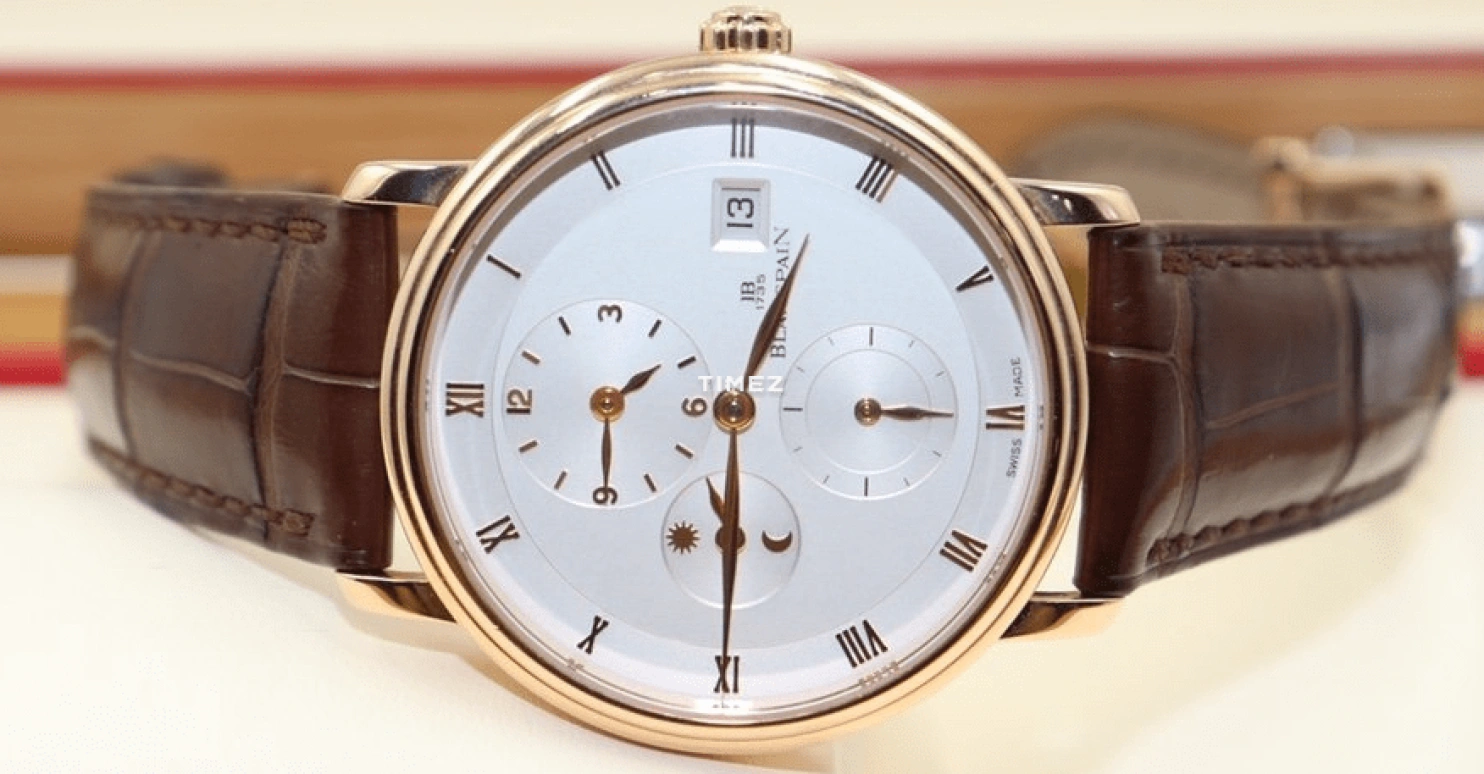 Blancpain,Villeret 38mm,38mm,Rose Gold,White,Automatic,Day,Dule Time,Day / Night Indication,6260,6260-3642-55B