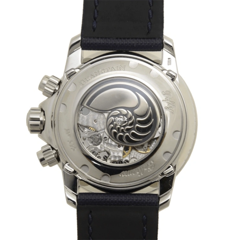 Blancpain,Fifty Fathoms 45mm,45mm,Stainless Steel,Blue,Automatic,Chronograph,Moonphase,Month,Date,Sapphire,Crystal Glass,Round,5066F,5066F-1140-52A