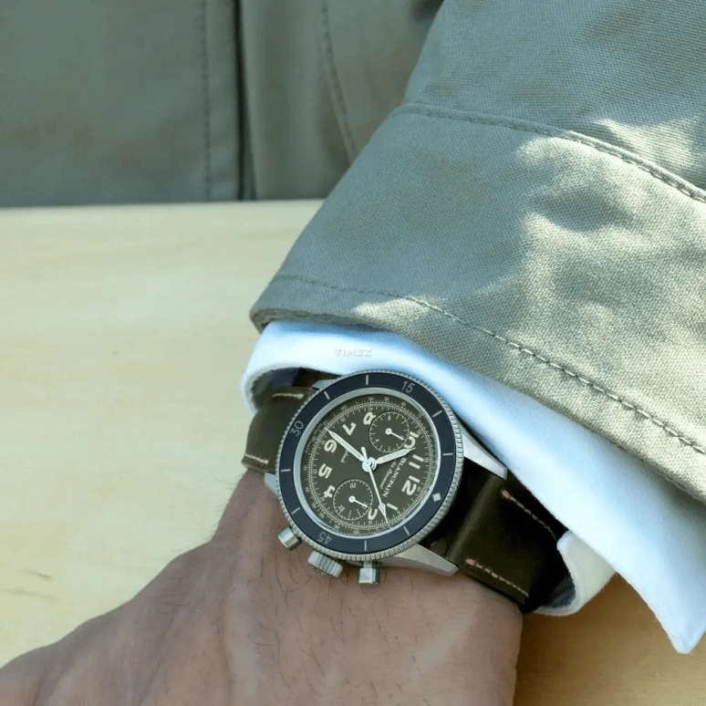 Blancpain,Air Command 36.20mm,36.20mm,Titanium,Green,Automatic,Chronograph,Flyback,AC03 12B53 63B