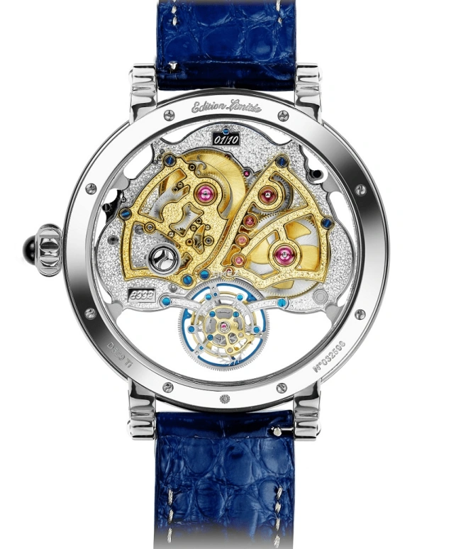 Bovet,Dimier 47.80mm,47.80mm,White Gold,Skeleton,Handwound,Moonphase,Dule Time,World Time,Tourbillon,Sapphire,Crystal Glass,Round,R26C2001