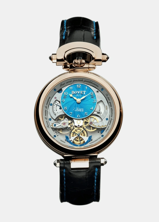 Bovet,Fleurier 43mm,43mm,Red Gold,Turquoise,Handwound,Power Reserve Indicator,Sapphire,Monsieur Bovet