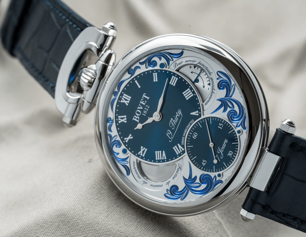 Bovet,Fleurier 42mm,42mm,Stainless Steel,Skeleton,Handwound,Power Reserve Indicator,Sapphire,Crystal Glass,NTS0030