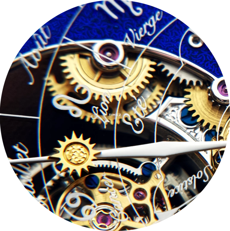 Bovet,Dimier 46mm,46mm,White Gold,Red Gold,Blue,Handwound,Moonphase,Annual Calendar,Month,Date,Sapphire,Crystal Glass,Round,R20N004,R20N004-GPHG2022