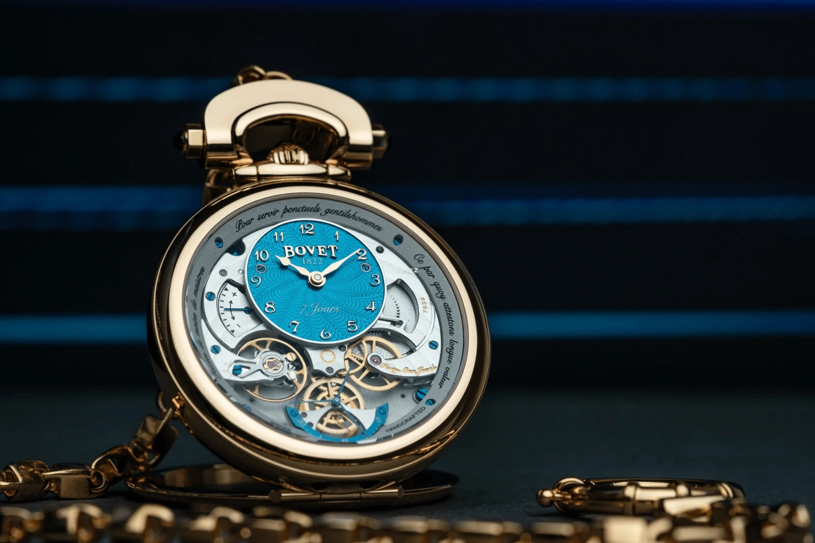 Bovet,Fleurier 43mm,43mm,Red Gold,Turquoise,Handwound,Power Reserve Indicator,Sapphire,Monsieur Bovet