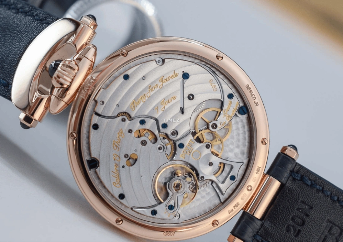 Bovet,Fleurier 42mm,42mm,Rose Gold,Skeleton,Blue,Handwound,Power Reserve Indicator,Sapphire,Crystal Glass,NTR0030,NTR0030-SD123
