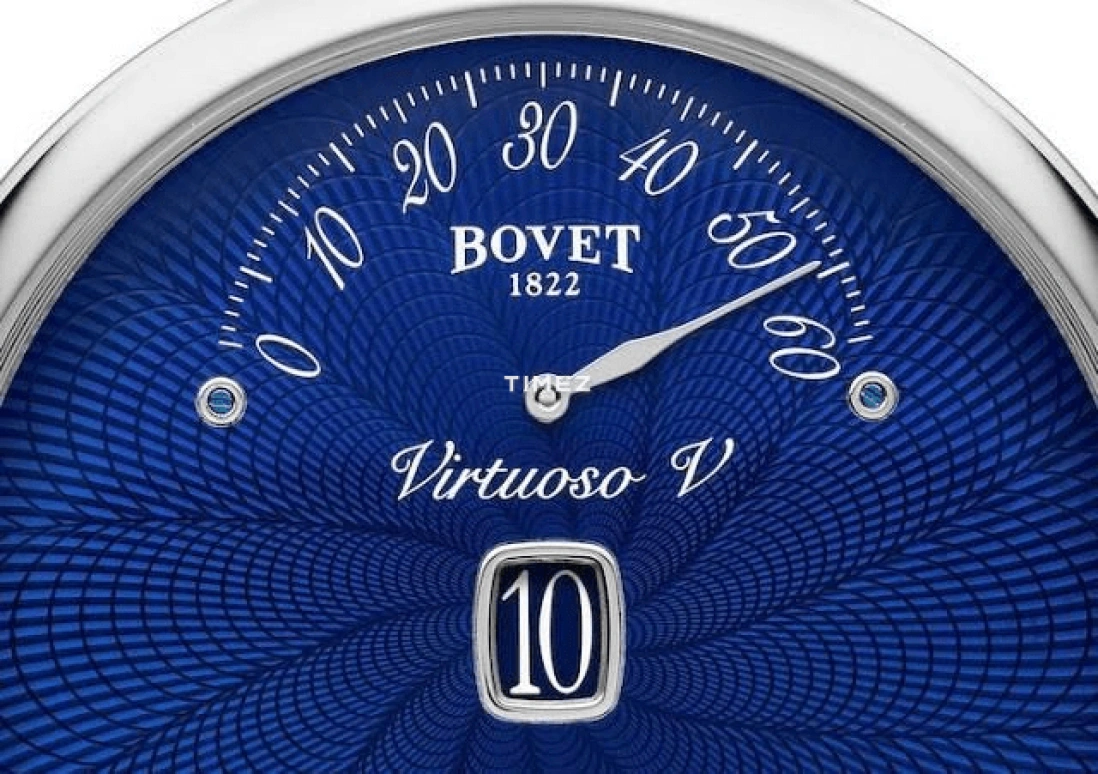 Bovet,Fleurier 43.50mm,43.50mm,White Gold,Blue,Handwound,Power Reserve Indicator,Flyback,Retrograde,ACHS016