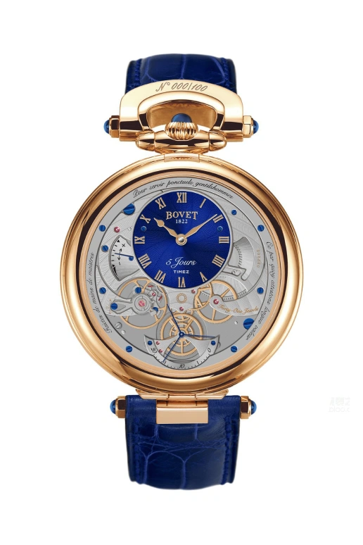 Bovet,Fleurier 43.50mm,43.50mm,Rose Gold,Silver,Grey,Handwound,Day,Power Reserve Indicator,ACHS035