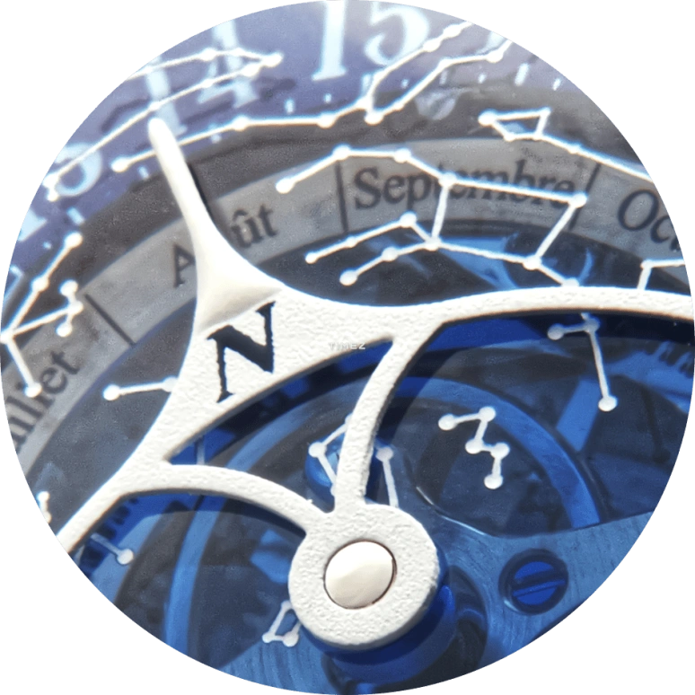 Bovet,Dimier 46mm,46mm,White Gold,Red Gold,Blue,Handwound,Moonphase,Annual Calendar,Month,Date,Sapphire,Crystal Glass,Round,R20N004,R20N004-GPHG2022