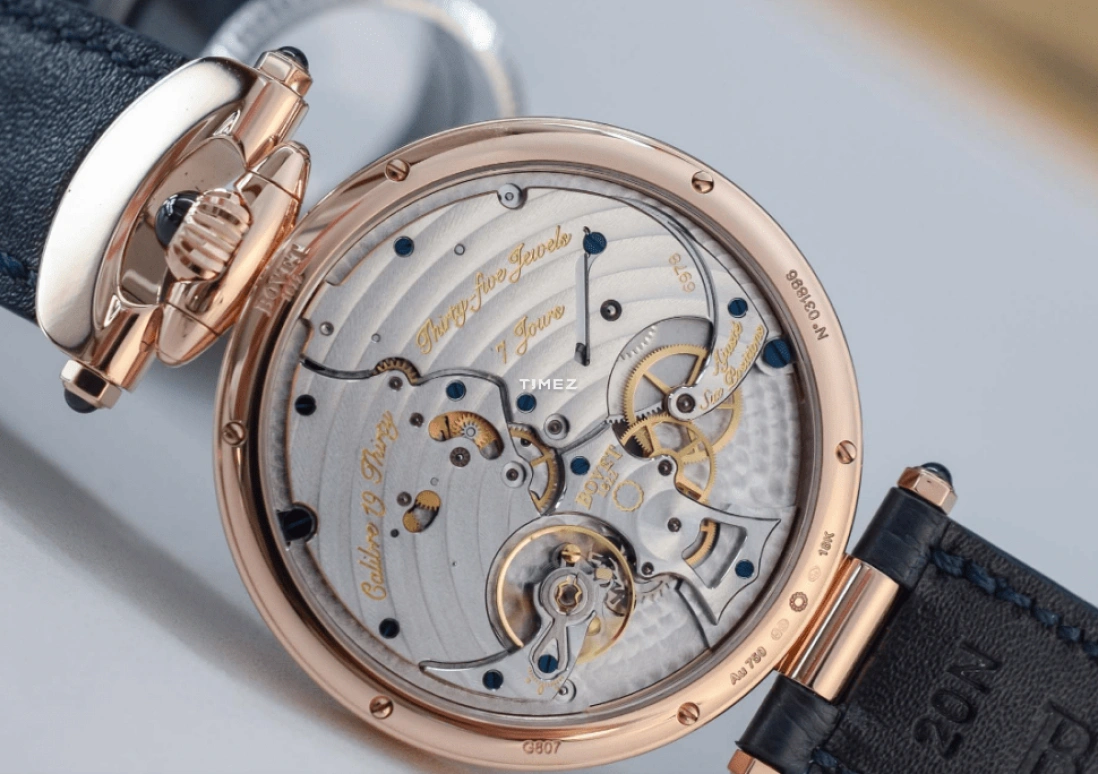Bovet,Fleurier 42mm,42mm,Rose Gold,Skeleton,Blue,Handwound,Power Reserve Indicator,Sapphire,Crystal Glass,NTR0030