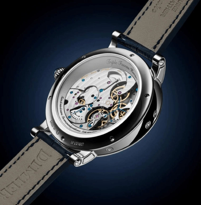 Bovet,Dimier 46.30mm,46.30mm,Titanium,Silver,Grey,Handwound,Moonphase,Power Reserve Indicator,Dule Time,R270002