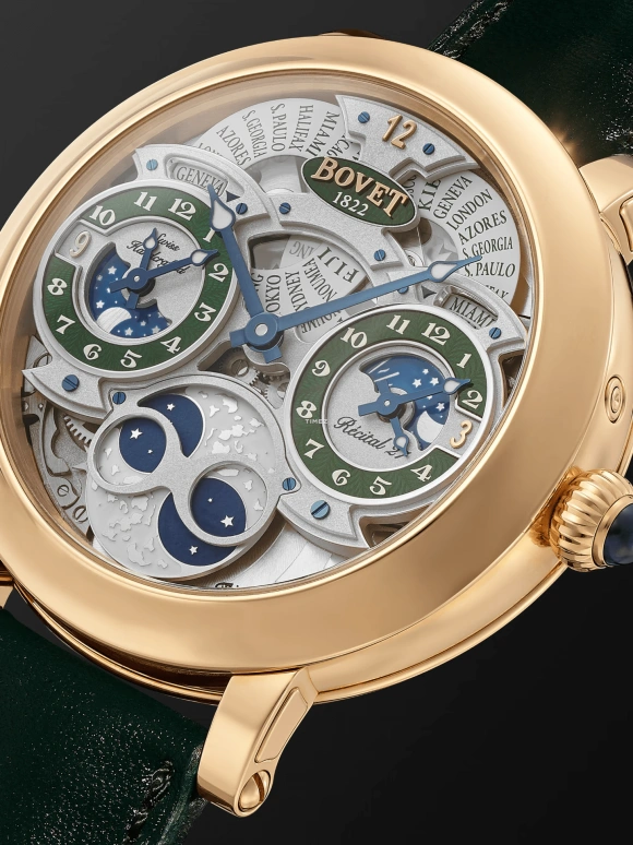 Bovet,Dimier 46.30mm,46.30mm,Rose Gold,Silver,Grey,Handwound,Moonphase,Power Reserve Indicator,Dule Time,R270007