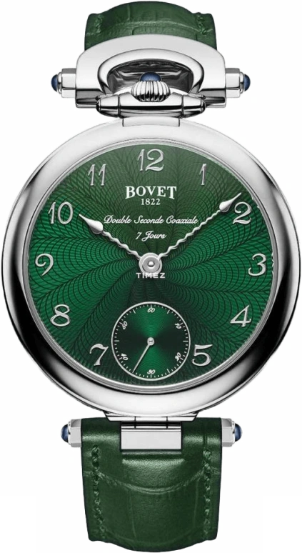 Bovet,Fleurier 43mm,43mm,White Gold,Skeleton,Green,Handwound,Power Reserve Indicator,Sapphire,Crystal Glass,AI43026