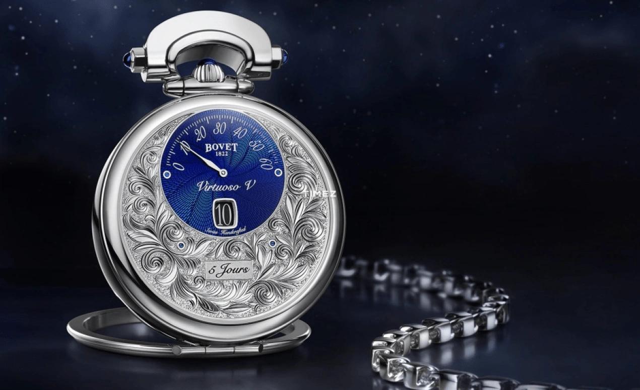 Bovet,Fleurier 43.50mm,43.50mm,White Gold,Silver,Grey,Handwound,Day,Power Reserve Indicator,ACHS024