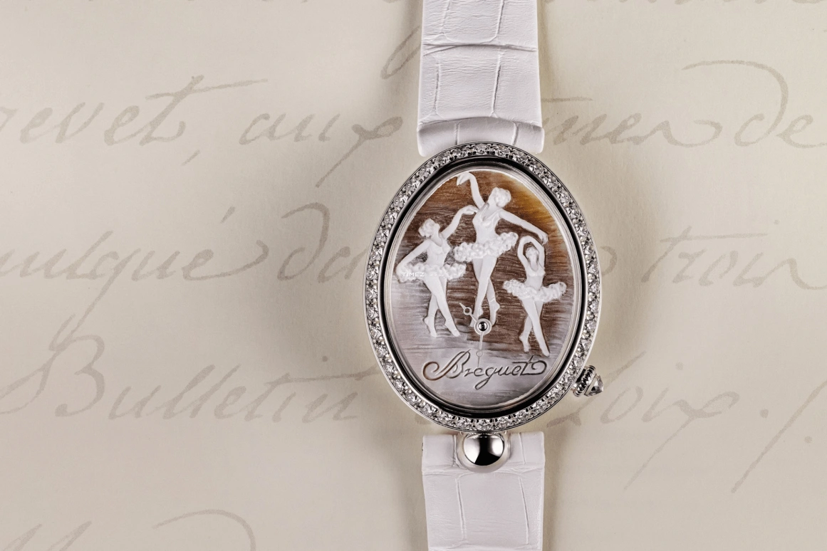 Breguet,Reine de Naples 40x31.95mm,40x31.95mm,White Gold,Coffee,White,Automatic,45hours,In-house Caliber,8958BB,8958BB/55/974 D00D 34