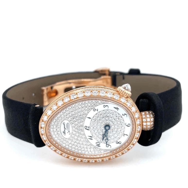 Breguet,Reine de Naples 33x24.95mm,33x24.95mm,Rose Gold,Silver,Grey,Automatic,38hours,In-house Caliber,8928BR,8928BR/8D/844/DD0D