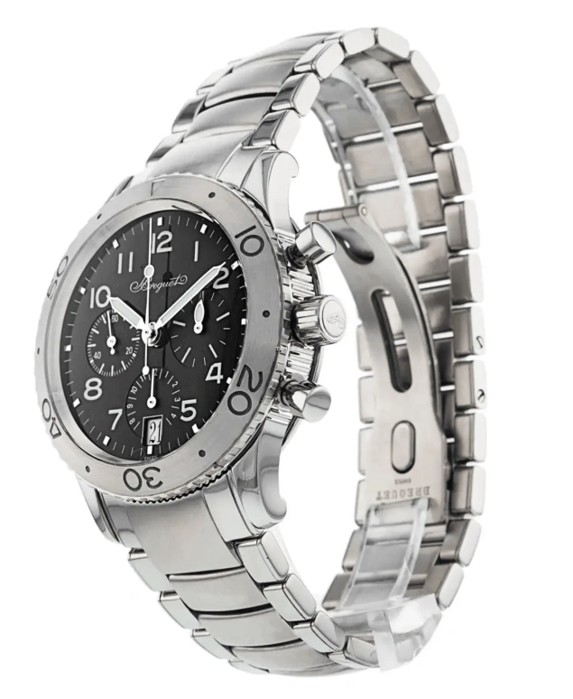 Breguet,Type XX - XXI - XXII 39mm,39mm,Stainless Steel,Black,Automatic,In-house Caliber,Sapphire,Crystal Glass,3820ST,3820ST/H2/SW9