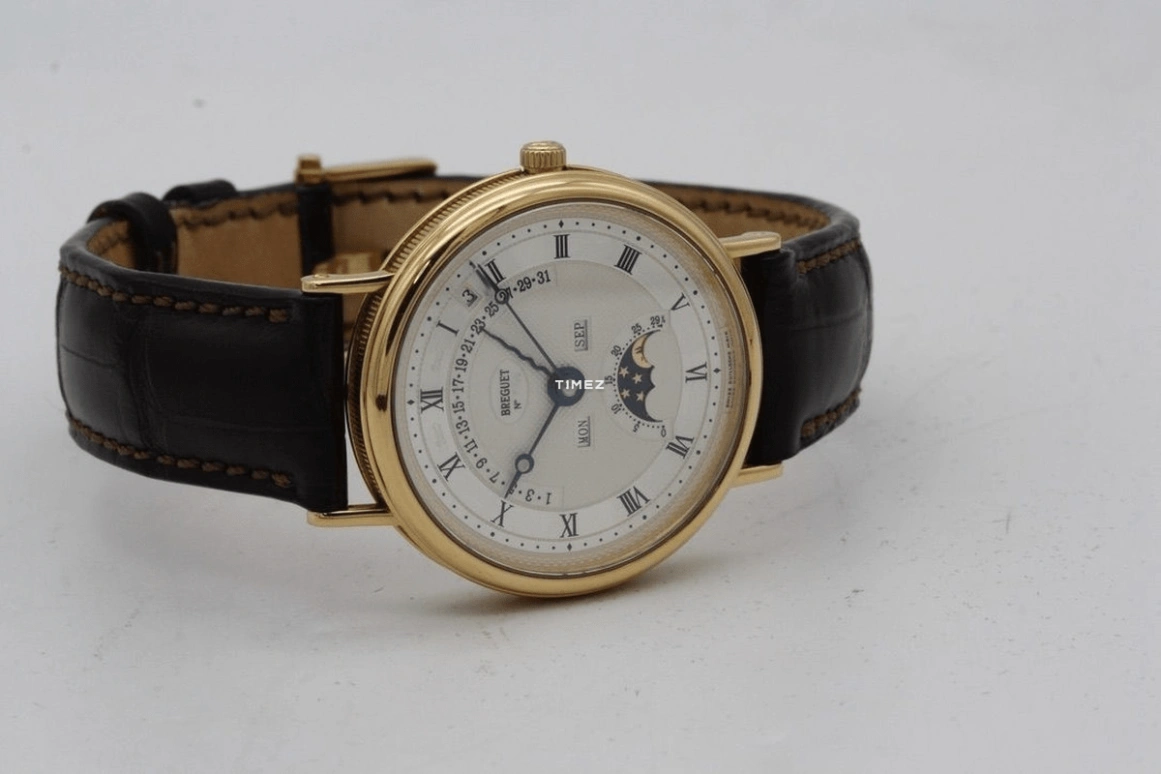 Breguet,Classique 36mm,36mm,Yellow Gold,Silver,Automatic,Moonphase,Perpetual Calendar,Leap Year,Month,In-house Caliber,Sapphire,3787