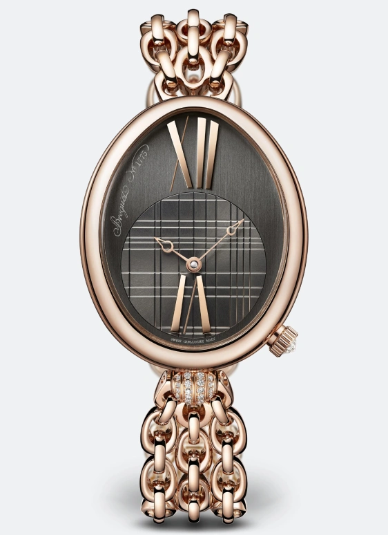 Breguet,Reine de Naples 43x34.95mm,43x34.95mm,Rose Gold,Smoky Coal,Coal,Black,Automatic,38hours,In-house Caliber,8968BR,8968BR/X1/J50/0D00