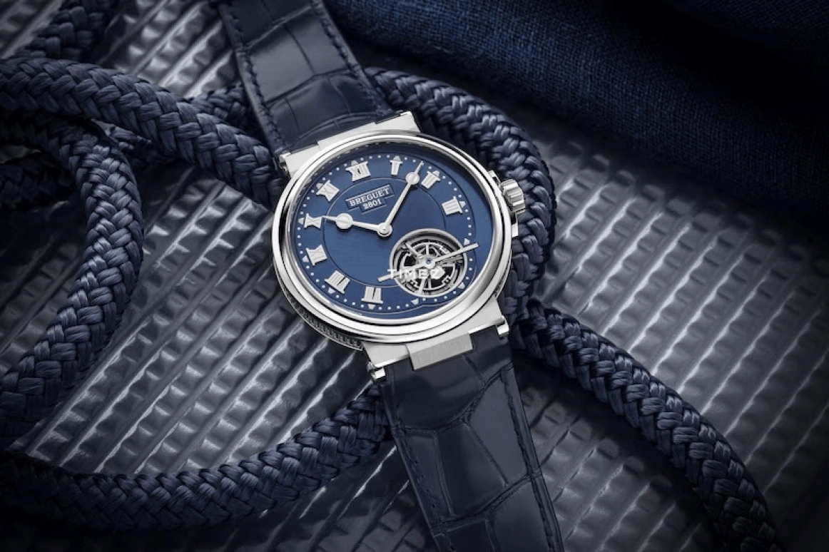 Breguet,Marine 42.50mm,42.50mm,Platinum,Blue,Automatic,Tourbillon,80hours,5577PT,5577PT/Y2/9WV