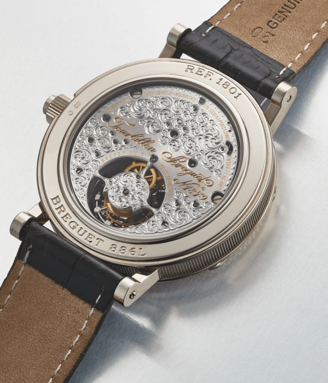 Breguet,Classique Complications 40.50mm,40.50mm,White Gold,Silver,White,Handwound,Tourbillon,50hours,1801BB,1801BB/12/2W6