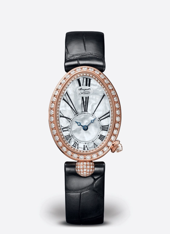 Breguet,Reine de Naples 33x24.95mm,33x24.95mm,Rose Gold,Silver White,Automatic,38hours,In-house Caliber,8928BR,8928BR/51/944/DD0D3L