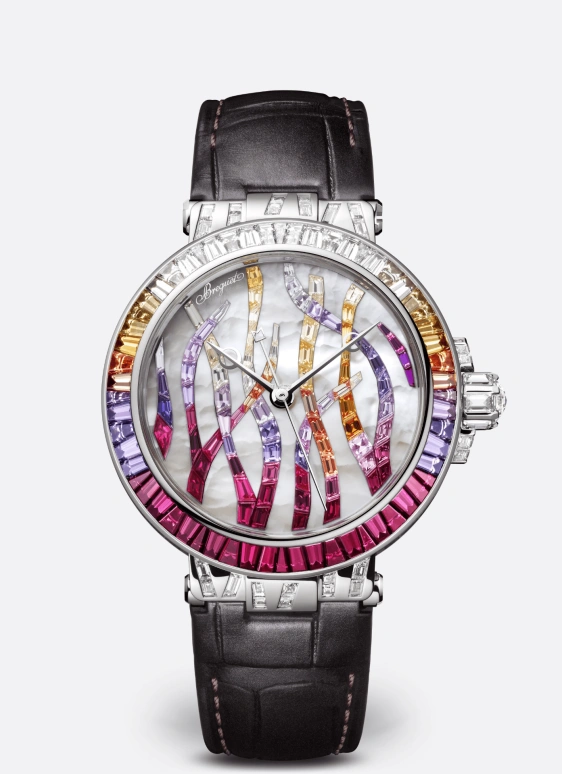 Breguet,Marine 35.80mm,35.80mm,White Gold,White,Multi-Color,Automatic,38hours,In-house Caliber,9509BB,9509BB/5R/984/RD0R