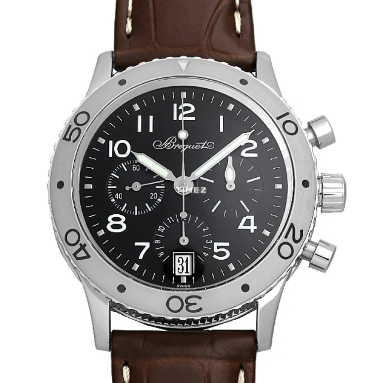 Breguet,Type XX - XXI - XXII 39mm,39mm,Stainless Steel,Black,Automatic,In-house Caliber,Sapphire,Crystal Glass,3820ST,3820ST/H2/9W6