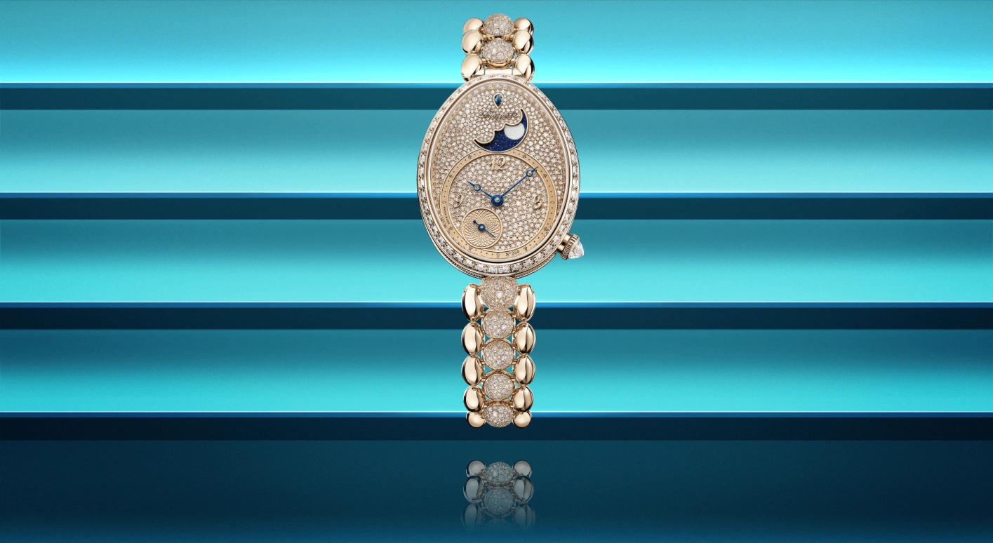 Breguet,Reine de Naples 28.50mm,28.50mm,Breguet gold,Gold,Automatic,Moonphase,45hours,9935BH,9935BH/8D/J41 D0