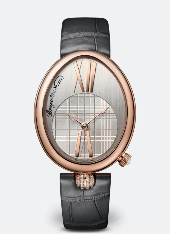 Breguet,Reine de Naples 43x34.95mm,43x34.95mm,Rose Gold,Smoky Coal,Coal,Automatic,38hours,In-house Caliber,8968BR,8968BR/11/986/0D00