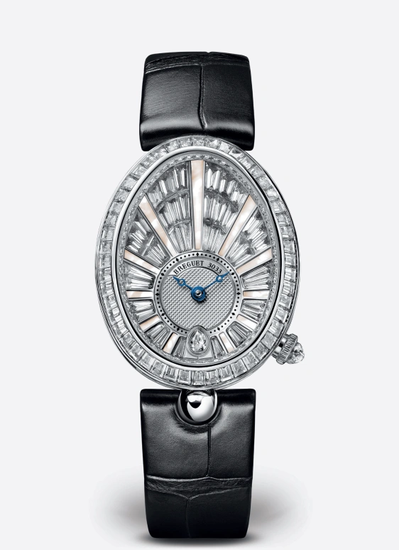 Breguet,Reine de Naples 38.50x30.45mm,38.50x30.45mm,White Gold,Automatic,44hours,In-house Caliber,8939BB,8939BB/6D/964/DD0D3L