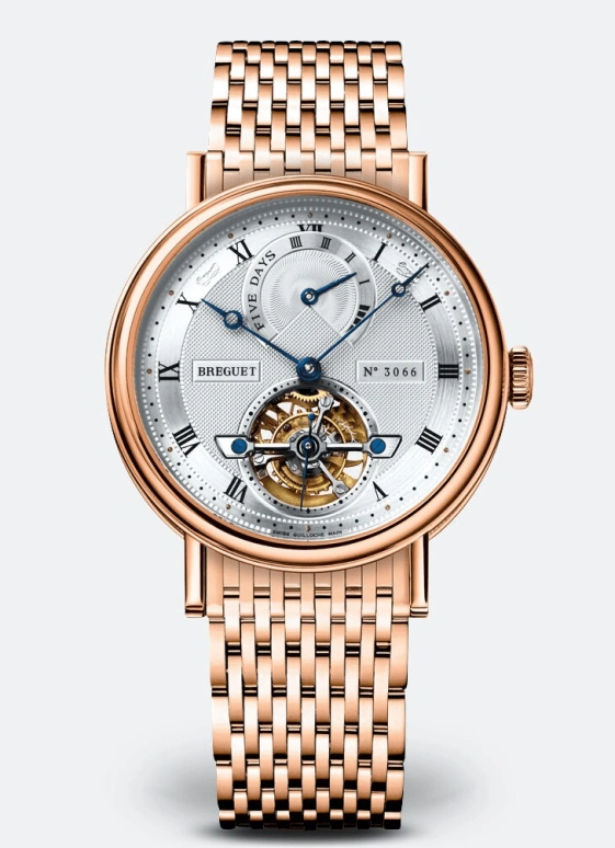 Breguet,Classique Complications 39mm,39mm,Rose Gold,Silver,Automatic,Power Reserve Indicator,Tourbillon,5317BR,5317BR/12/RV0