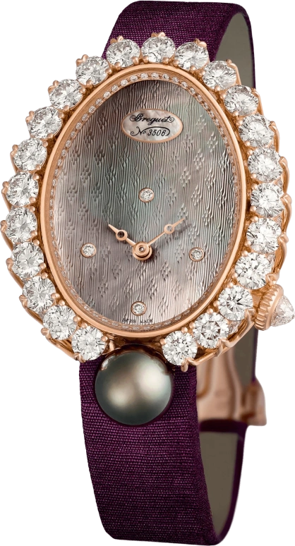 Breguet,High Jewellery 34.40x28.70mm,34.40x28.70mm,Rose Gold,Coffee,Brown,Automatic,38hours,In-house Caliber,GJ29BR8924TDT8