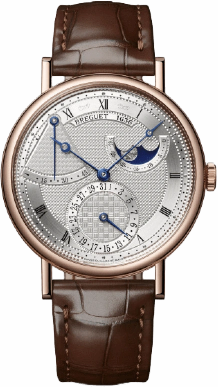 Breguet,Classique 39mm,39mm,Rose Gold,Silver,Automatic,Moonphase,Date,Power Reserve Indicator,7137BR,7137BR/15/9VU