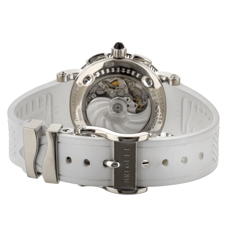 Breguet,Marine 34.60mm,34.60mm,White Gold,Silver White,Automatic,Chronograph,Day,Big Date,8828BB,8828BB/5D/586/DD00
