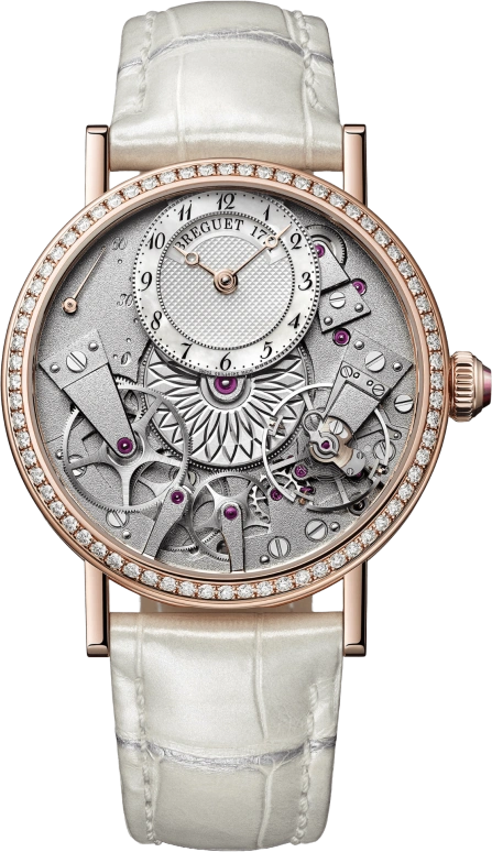 Breguet,Tradition 37mm,37mm,Rose Gold,White,Automatic,Flyback,Retrograde,7038BR,7038BR/18/9V6/D00D