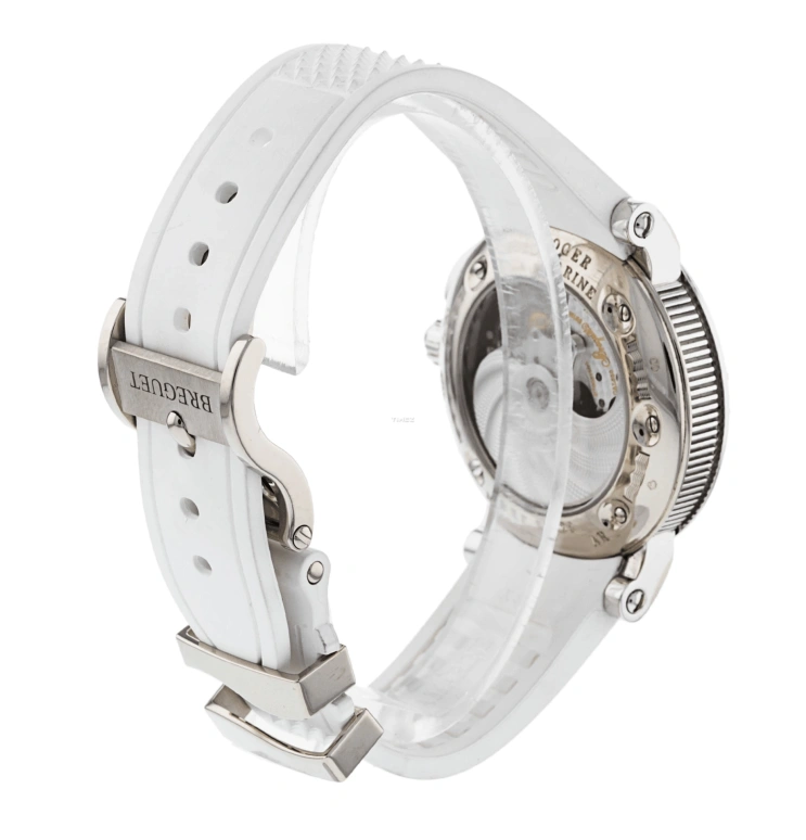 Breguet,Marine 34.60mm,34.60mm,White Gold,Silver White,Automatic,Chronograph,Day,Big Date,8828BB,8828BB/5D/586/DD00