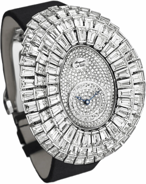 Breguet,High Jewellery 33x24.95mm,33x24.95mm,White Gold,Silver,Automatic,38hours,In-house Caliber,GJE25BB20,GJE25BB20.8989/D3L