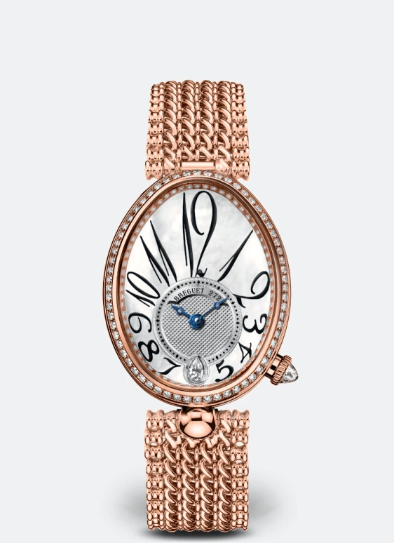 Breguet,Reine de Naples 36.50x28.45mm,36.50x28.45mm,Rose Gold,Silver White,Automatic,45hours,In-house Caliber,8918BR,8918BR/58/J20/D000