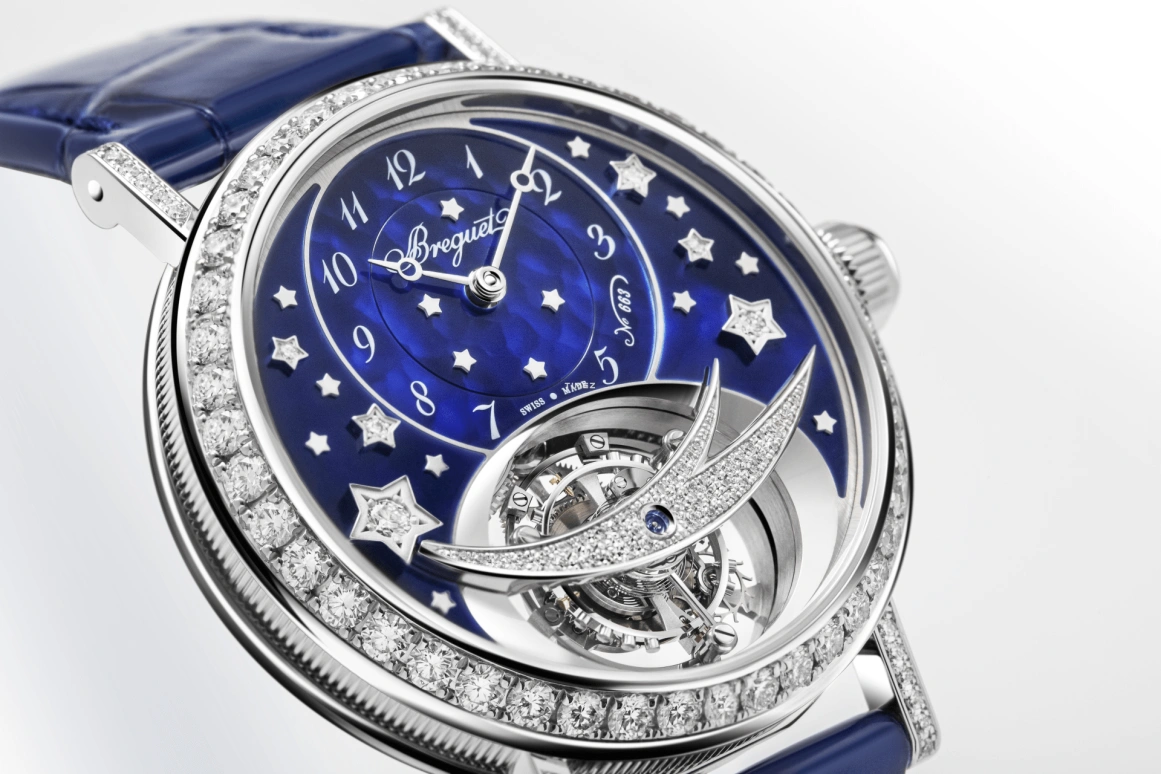 Breguet,Classique 35mm,35mm,White Gold,Blue,Handwound,Tourbillon,80hours,3358BB,3358BB/VD/986 D0