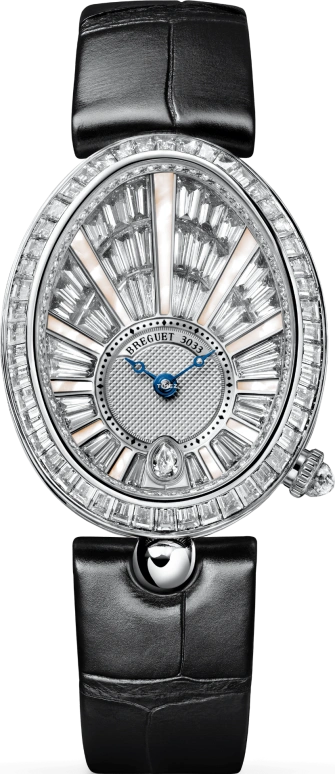 Breguet,Reine de Naples 30.50mm,30.50mm,White Gold,Silver,Automatic,45hours,In-house Caliber,8939BB,8939BB/6D/964 DD0D